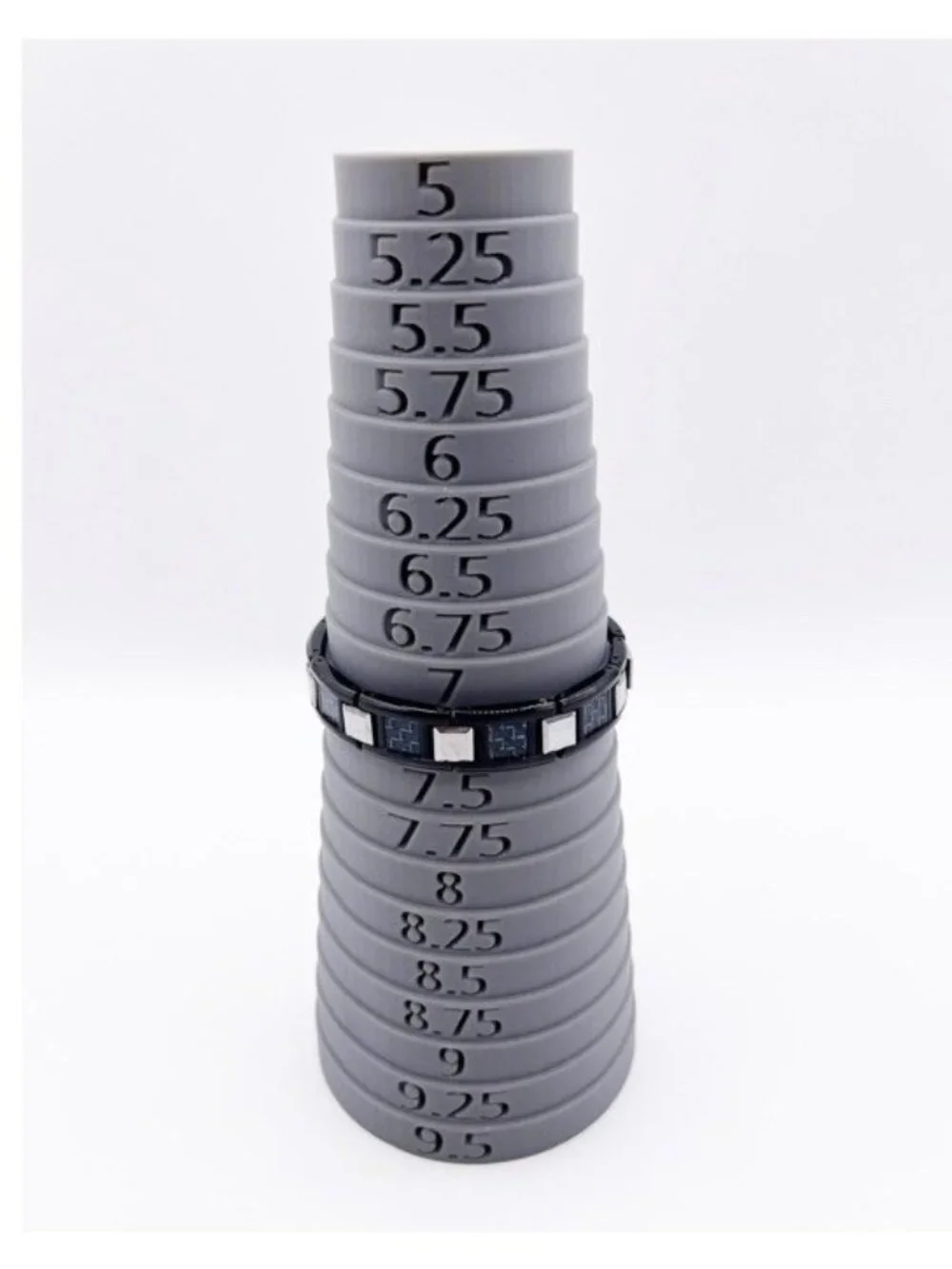 Robert Alton SHR Men's Bracelet Tungsten Black/Blue Carbide Stainless Steel